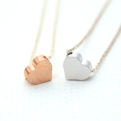 3D Heart Necklaces - 18k Gold Pendant Charm Necklace