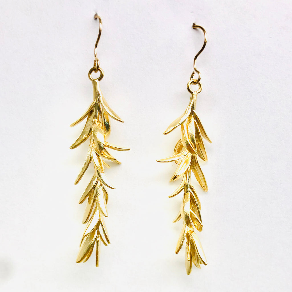 Evergreen Earrings - 18k Gold Earrings