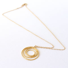 Sunrise Necklace - 18k Gold Pendant Charm Necklace
