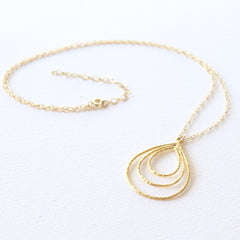 Teardrop Necklace 1.0 - 18k Gold Pendant Charm Necklace