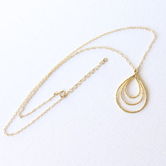 Teardrop Necklace 1.0 - 18k Gold Pendant Charm Necklace