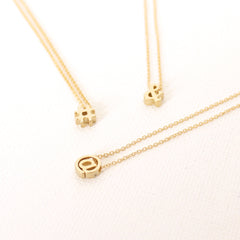 3D Punctuation Necklace - 18k Gold Hashtag, Ampersand, At Sign Charm Necklace