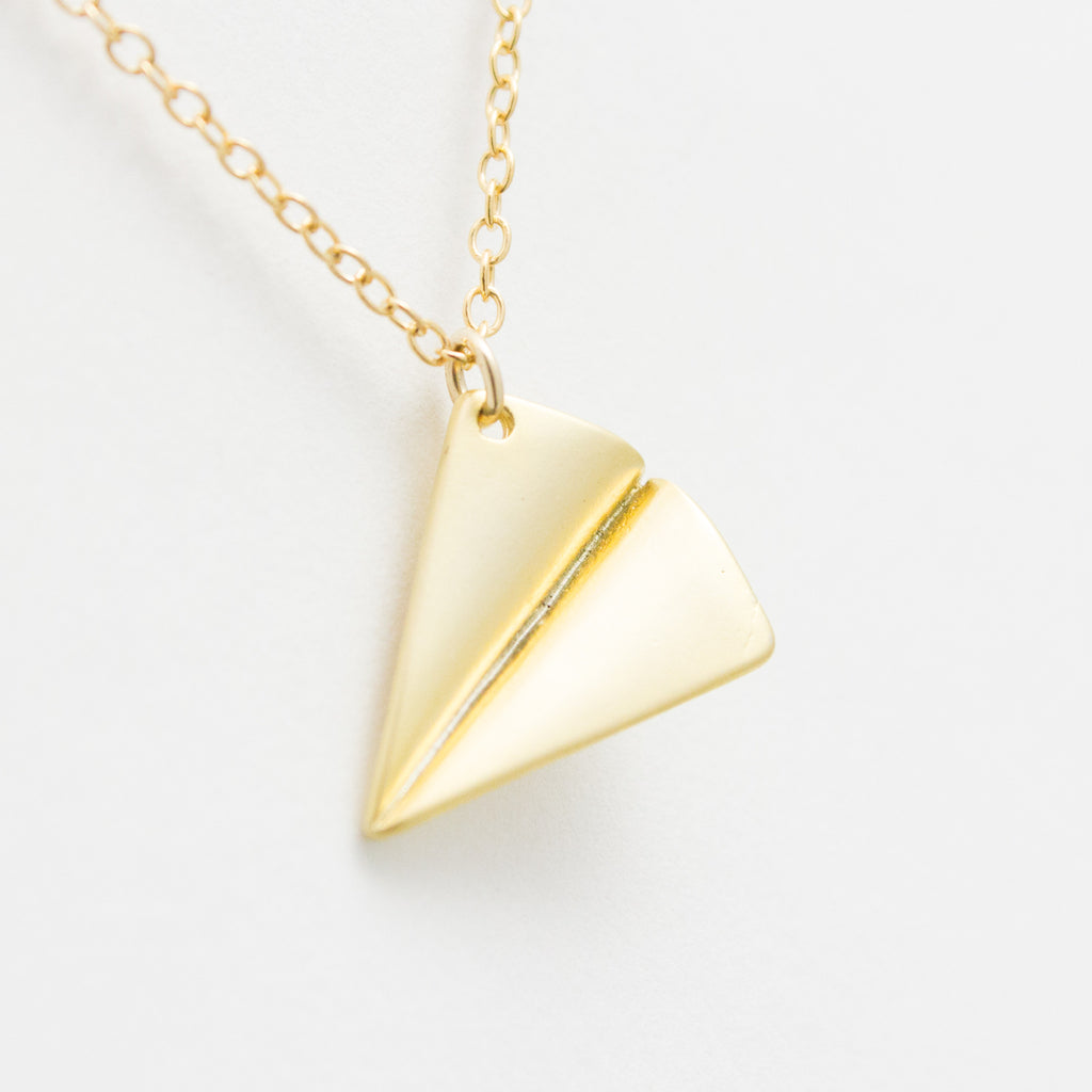 Get Your Hands on the Hottest Gold Airplane Necklaces with Diamond