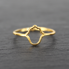Hamsa Ring - 24k Gold Dipped Hand of Fatima