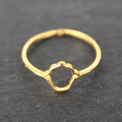 Hamsa Ring - 24k Gold Dipped Hand of Fatima