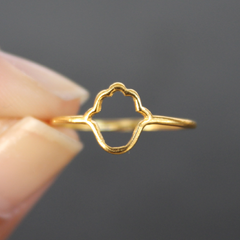 Hamsa Ring - 24k Gold Dipped Hand of Fatima