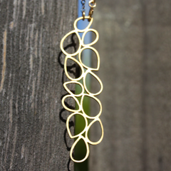 Tigerlilly Necklace - 18k Gold Organic Leaf Pendant Charm Necklace