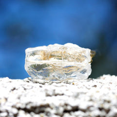 Ice Cold Ring - 18k Gold & Raw Crystal Wire Wrapped Ring