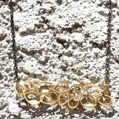 Tigerlilly Necklace - 18k Gold Organic Leaf Pendant Charm Necklace
