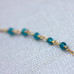 Say My Name Necklace - Personalized 18k Gold Initial 4 Charm & Birthstone Necklace.