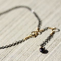 Agape Bracelet - 18k Horizontal Gold Cross Charm & Fresh Water Pearl Bracelet