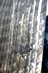 The Giving Tree Necklace - 18k Gold and Gunmetal Tree Pendant Charm Necklace