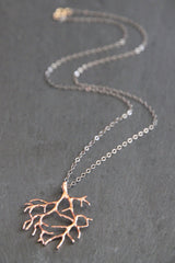 The Tree of Life Necklace - 18k Gold Tree Pendant Charm Necklace