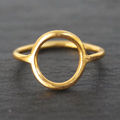 Infinity Ring - 24k Gold Dipped Ring