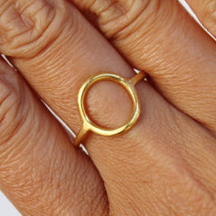 Infinity Ring - 24k Gold Dipped Ring